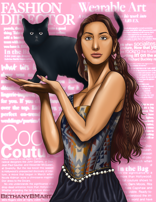 Girl & her cat