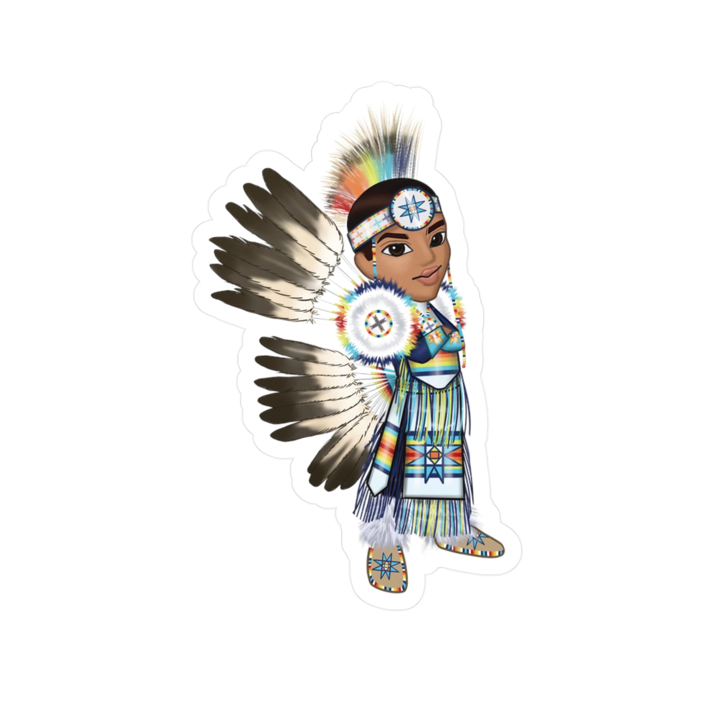 WACIPI Mens Fancy Dancer Sticker