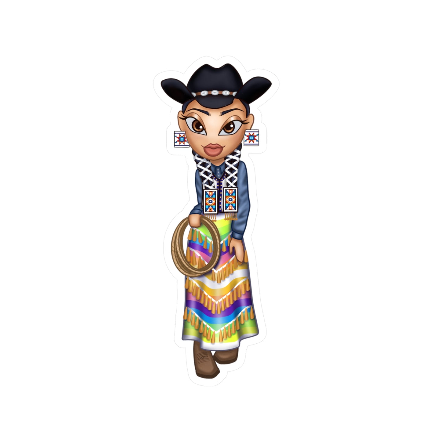 WACIPI Cowgirl Jingle Sticker