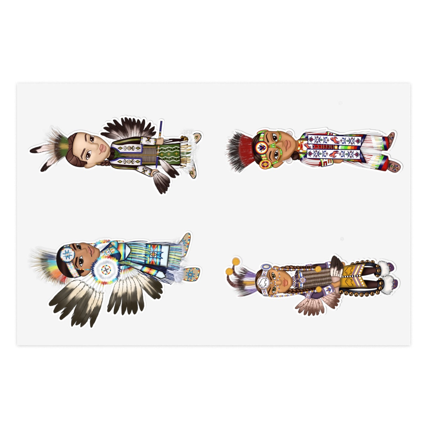 Mens WACIPI Sticker Sheet set