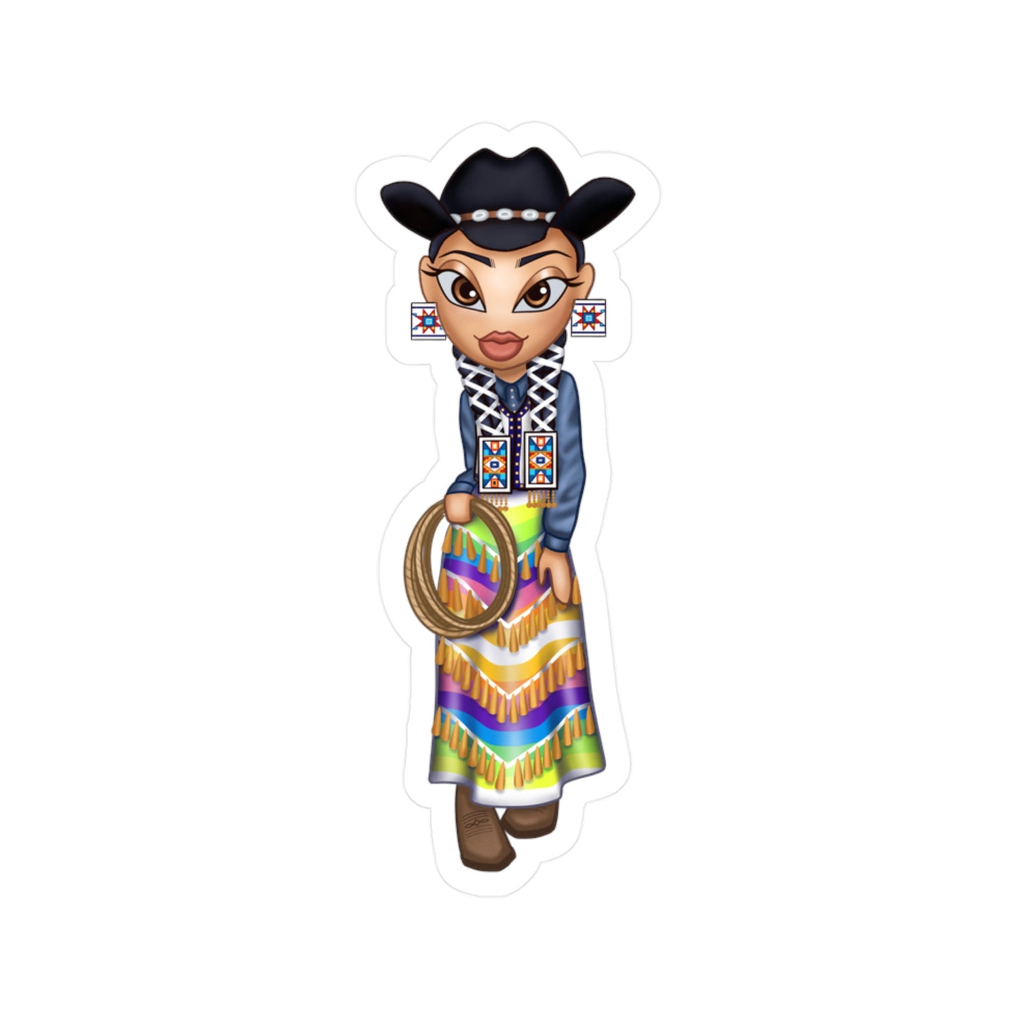 WACIPI Cowgirl Jingle Sticker