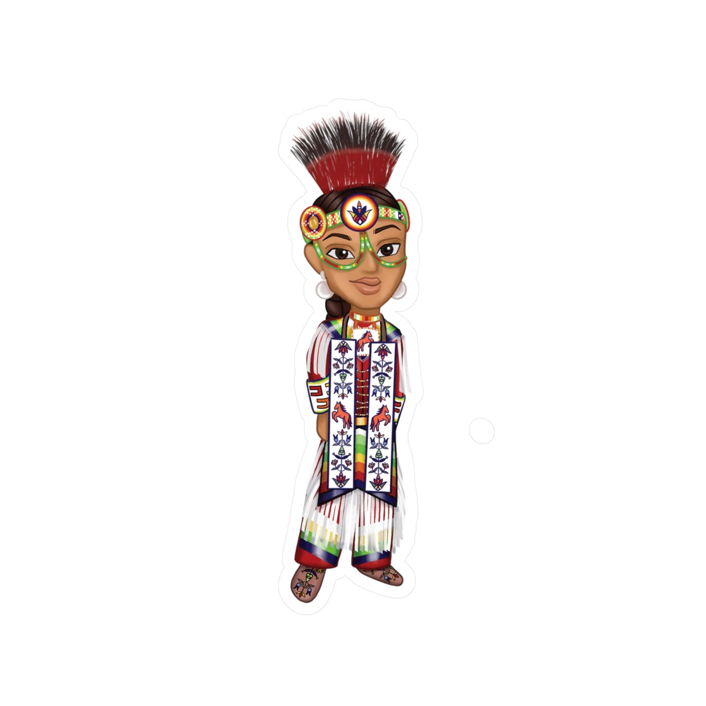 WACIPI Mens Grass Dancer Sticker