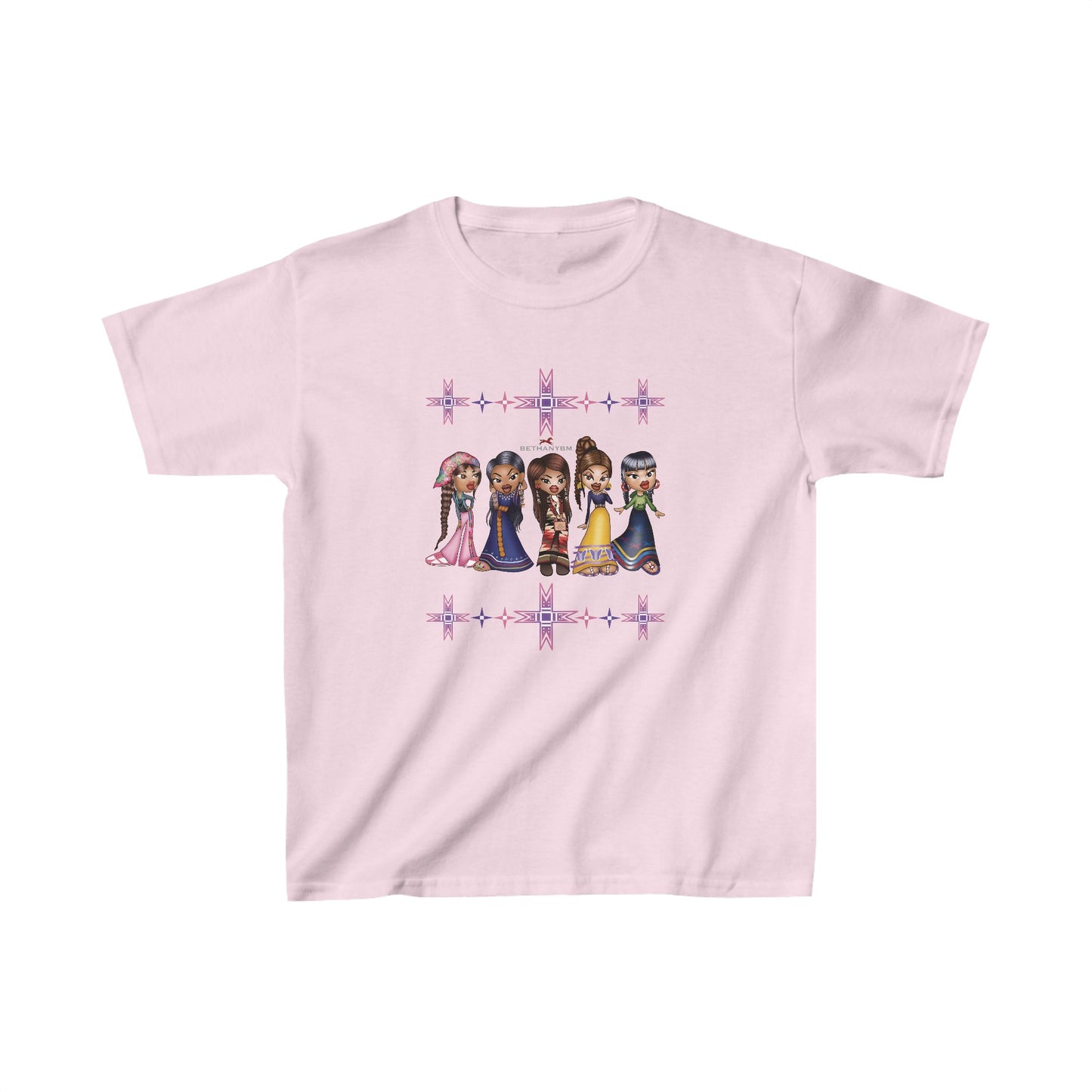 Detailed Kids Indigenous Baddiez shirt