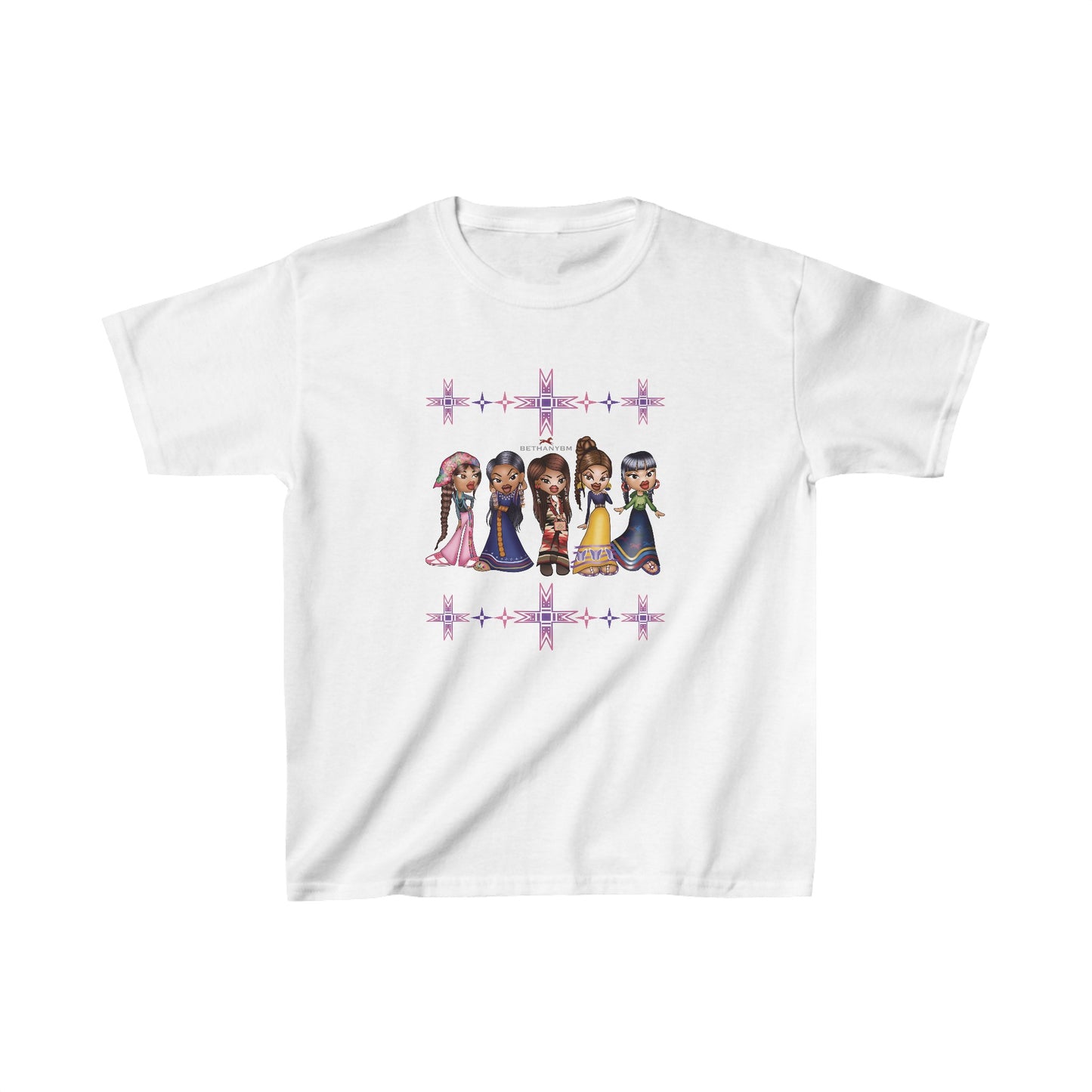 Detailed Kids Indigenous Baddiez shirt