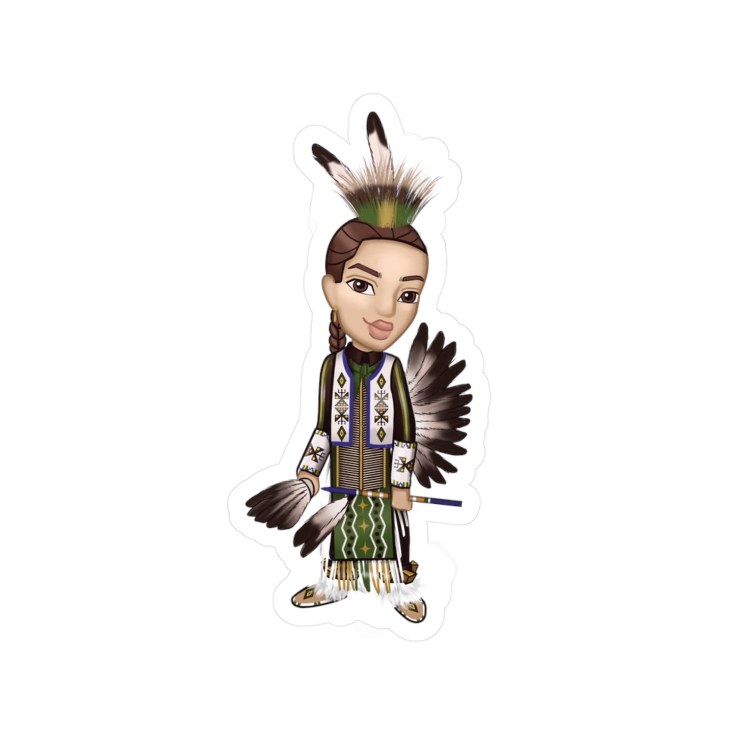 WACIPI Mens Traditional Dancer Sticker