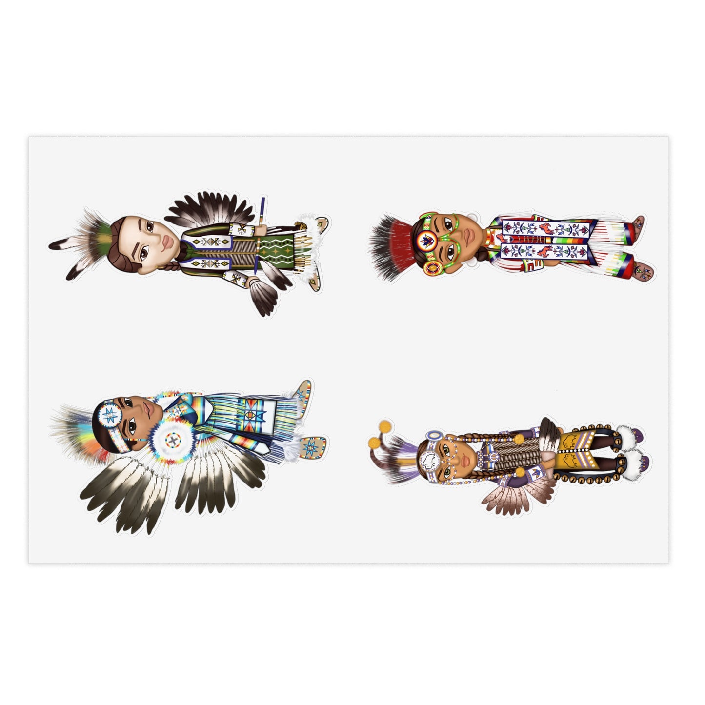 Mens WACIPI Sticker Sheet set