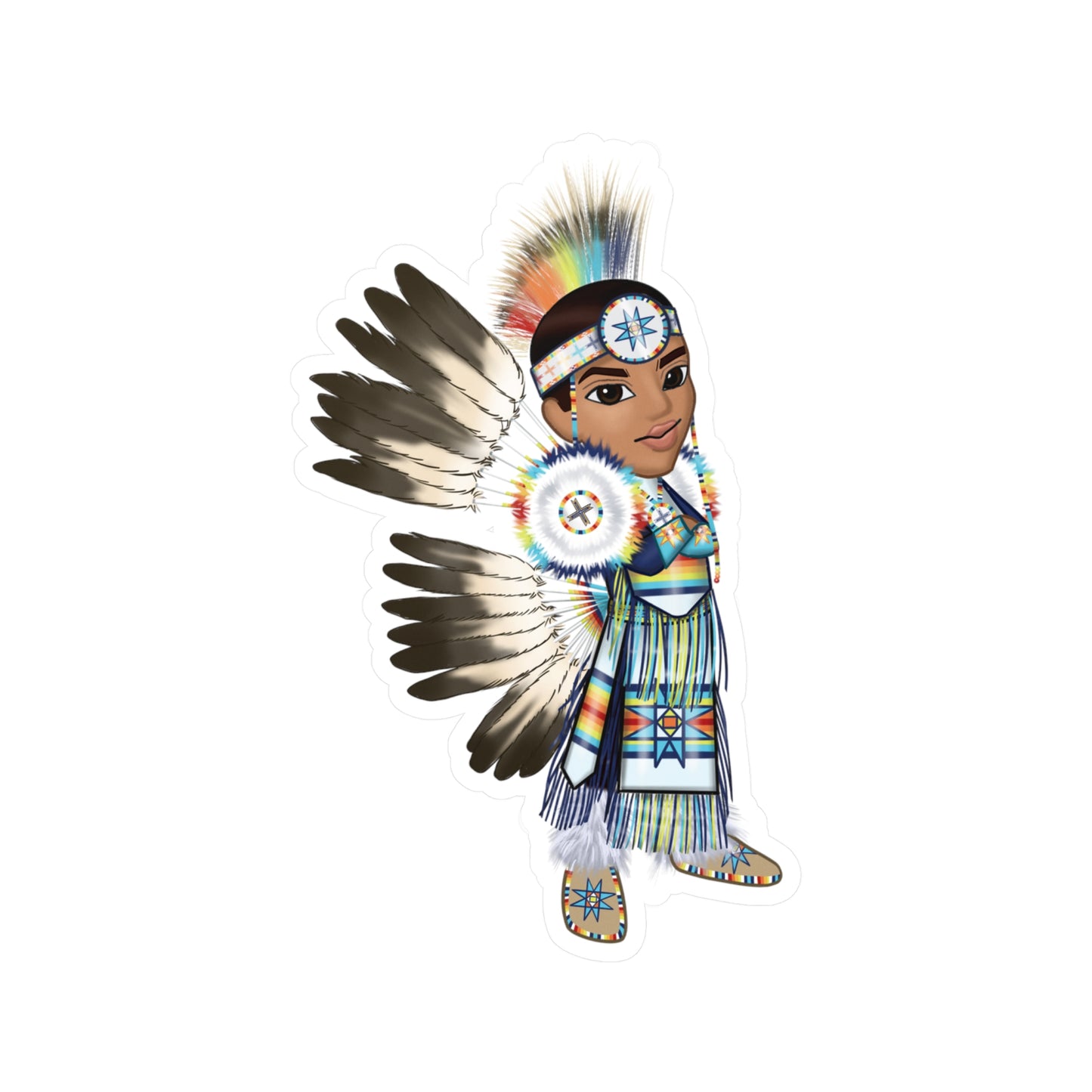 WACIPI Mens Fancy Dancer Sticker